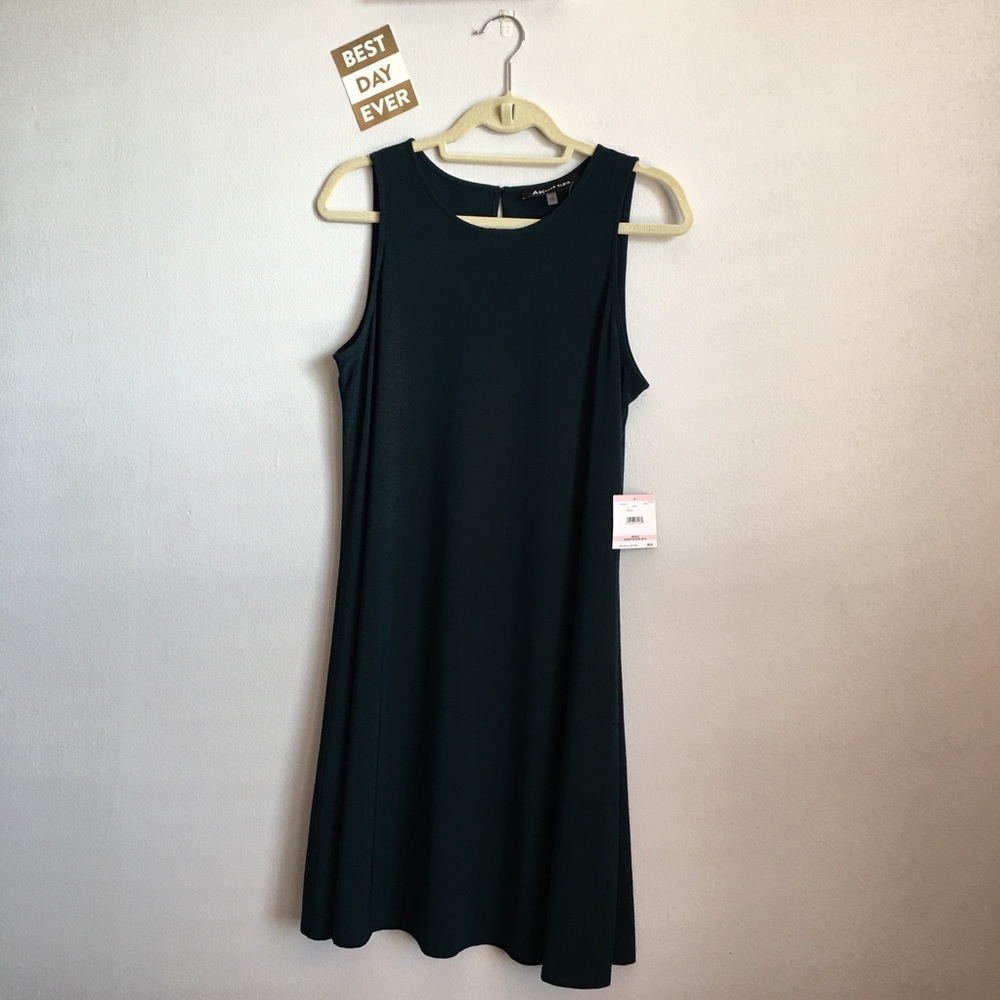 {Anne Klein} Comfy/Stretchy A Line Green Dress👗
